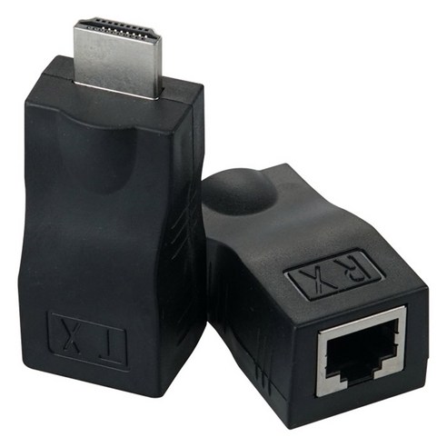 컴스 HDMI 1080p 이더넷 CAT5e CAT6 리피터 RJ45 30m FR550, 1개