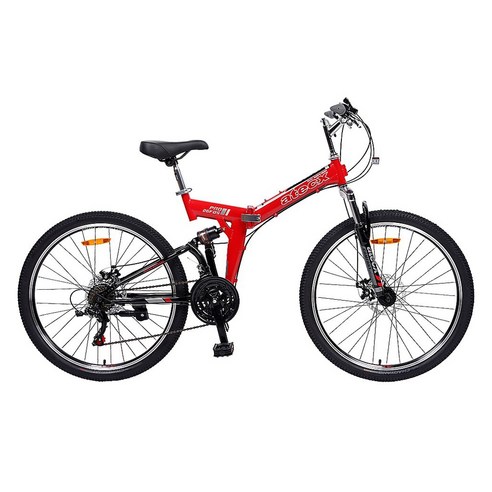 ATECX 25년형 26 시마노 21단 접이식 MTB 미조립 자전거 PRO 26FDS, 1개, 170cm, RED