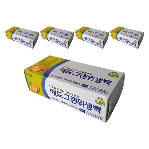 애드그린 산화생분해 위생백 미니 17 x 25 cm, 5개, 100개입, 미니(XS)
