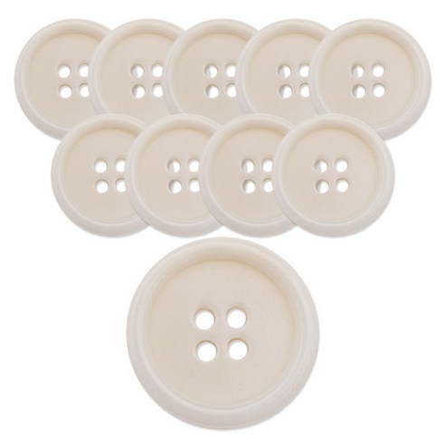 동대문단추왕 너트 단추 20mm RN-08, 내추럴, 10개