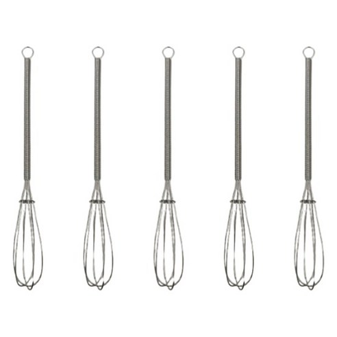 키친하우스 올스텐 미니 거품기, 실버, 5개