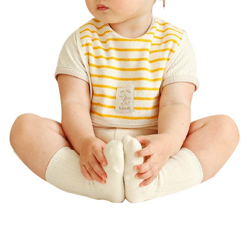 마롤로뜨 유아용 스트라이프 테리 턱받이 리뷰 수유앞치마