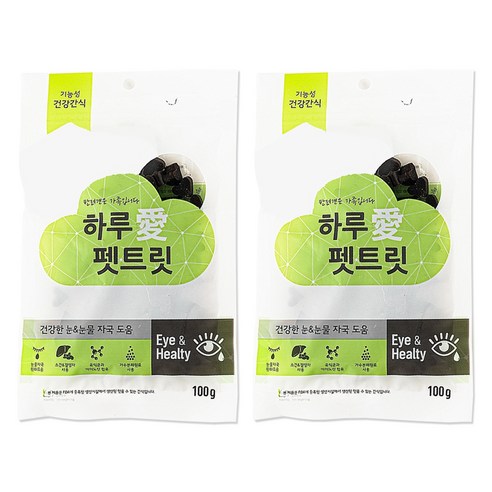 하루애 강아지 펫트릿 간식, 눈물개선/눈건강, 2개