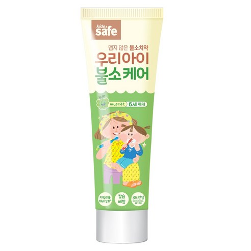 키즈세이프 우리아이 불소케어 치약 1~6세, 60g, 1개 - 유아치약 | 쿠팡
