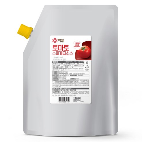 백설 토마토 스파게티 소스, 1개, 1.5kg
