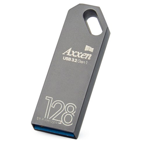 액센 건메탈 USB 3.2 GEN 1 USB 메모리 U360, 1개, 128GB