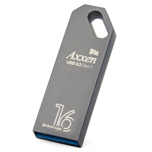 액센 건메탈 USB 3.2 GEN 1 USB 메모리 U360, 1개, 16GB