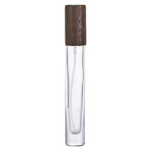 엘라라 예쁜 투명한 향수 공병 10ml, 1개, 롱원형 호두 뚜껑