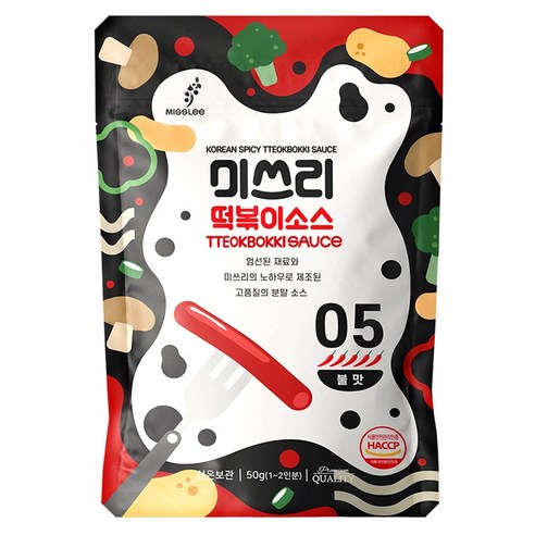 미쓰리 떡볶이소스 05번 불맛, 50g, 1개
