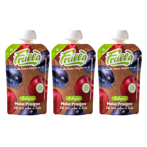 푸루라 유기농 짜먹는 과일 퓨레 혼합맛(사과/푸룬) × 100g × 3개, 맛 × 개당 중량 × 수량 섬네일