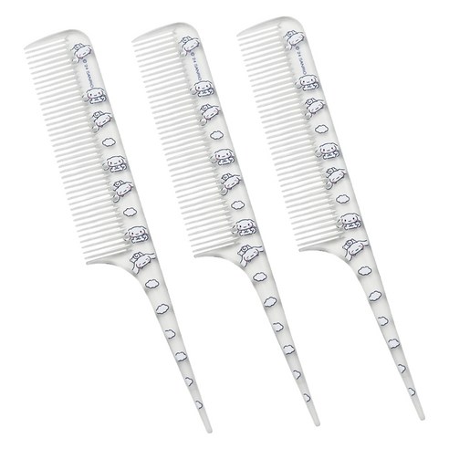 산리오캐릭터즈 미니 꼬리빗, 3개, 시나모롤 투명