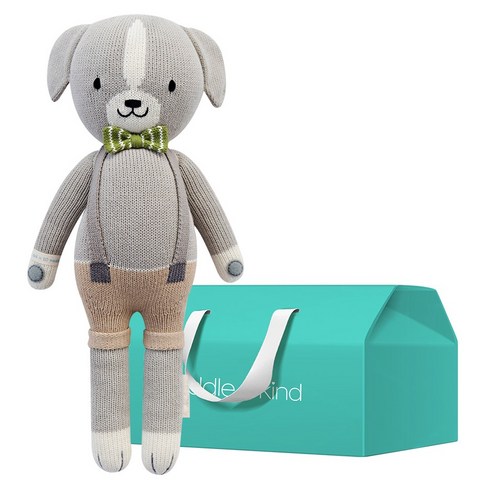 커들앤카인드 100% 핸드메이드 애착인형 + gift box 세트, 리틀 노아 독(인형), 1세트