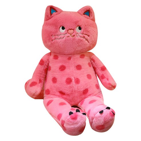 다다랜드 하트 도트 캣 고양이 인형, 40cm, 혼합색상, 1개