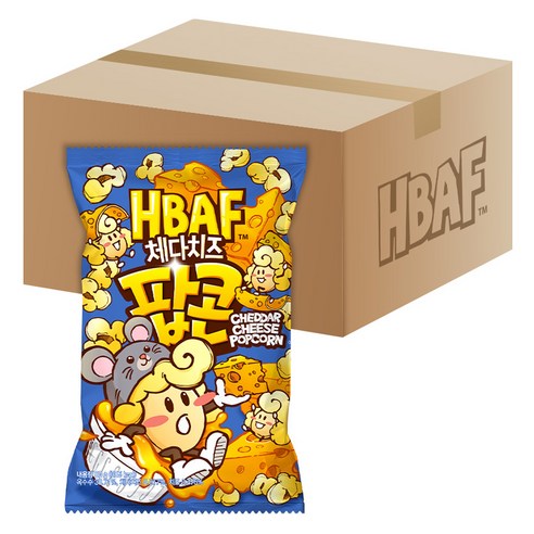 바프 체다치즈 팝콘, 80g, 12개
