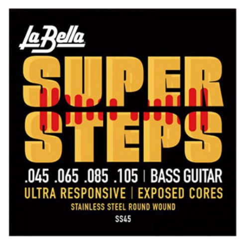 LaBella 베이스 스트링 045~105, 혼합색상, 1개, SS45