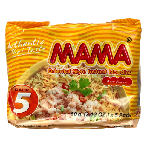 마마 태국라면 포크플레이버 60g, 5개