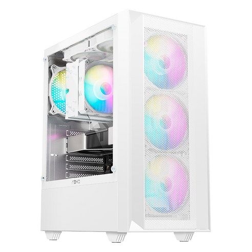퍼플랩 2025 게임용 조립PC 라이젠5 라이젠 7000 시리즈 라데온 RX 7700 XT, 화이트, 0GB, 0GB, Free DOS, AR5-RD77X