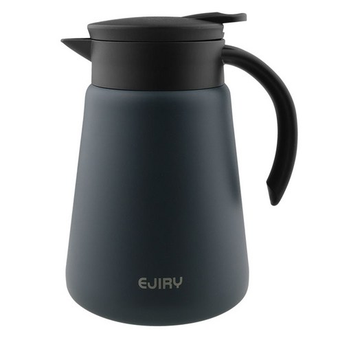 에지리 테이블팟 스텐 보온보냉 주전자, 1개, 0.8L, 차콜