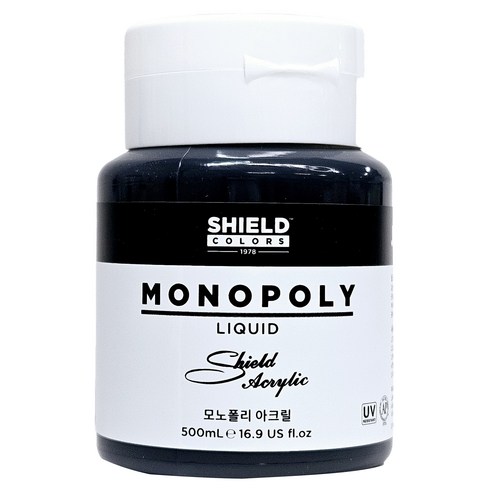 쉴드 모노폴리 점보 아크릴 660 블랙, 500ml, 1색