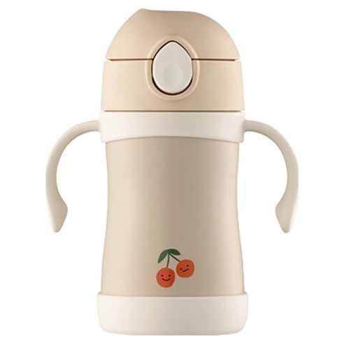 푸고 유아용 프리미엄 뉴트럴 시리즈 빨대컵 280ml TKFE-280, 뉴트럴베이지, 1개