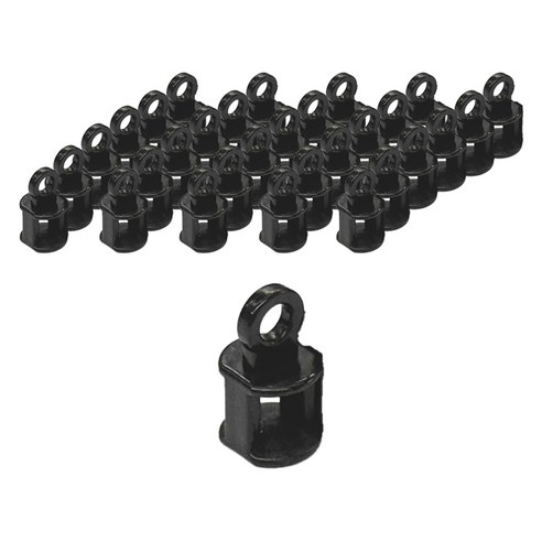 더원홈데코 커튼레일 룰러 1.2 x 2.3 cm, 블랙, 50개