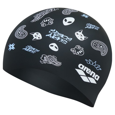 아레나 외계인 실리콘수모 A5AC1AC18, BLACK, 1개
