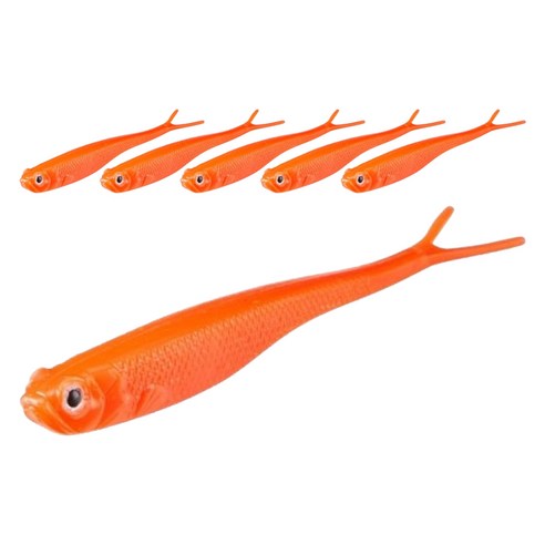 버클리 파워베이트 파워 저크쉐드 광어우럭다운샷 웜 13cm 6p, 솔리드 오렌지, 1개, 60g