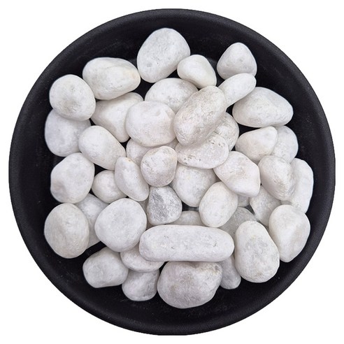 가든잇 깨끗한 자갈 화이트 20~30mm, 20kg, 1개