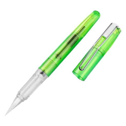 비투윈 문구 투명 소프트 헤드 만년필, 0.4mm, 그린