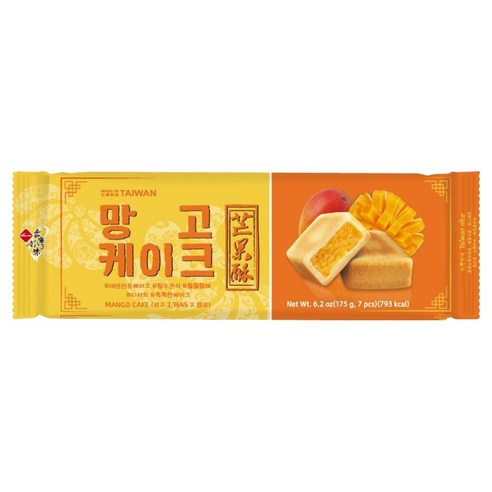 대만호미 키즈웰 망고케이크, 1개, 175g