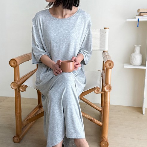 블룸마터니티 루즈핏 반팔 수유원피스