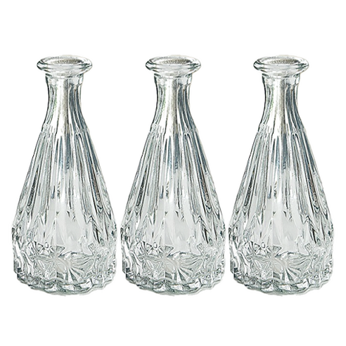 꼬까 크리스탈 화병 디퓨저 유리병, 3개, 150ml