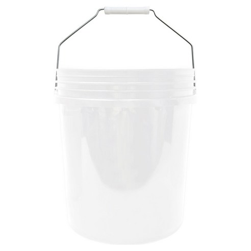 월드크린 다용도 휴대용 버킷, 18L, 화이트