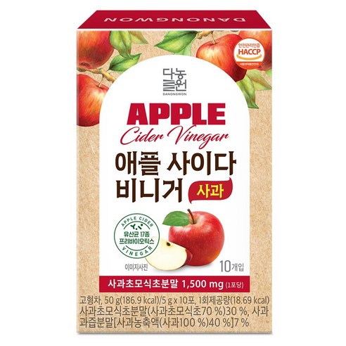 다농원 애사비 애플사이다비니거 사과맛, 50g, 1개 - 음용식초 | 쿠팡