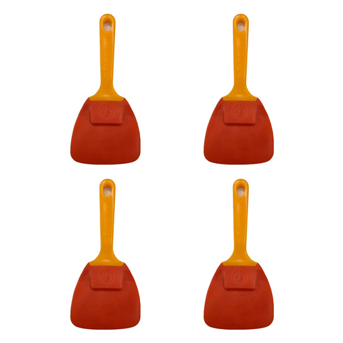 DinnerBell 키친하우스 알뜰주걱 특대 21 x 9.5 cm, 노랑 + 주황, 4개