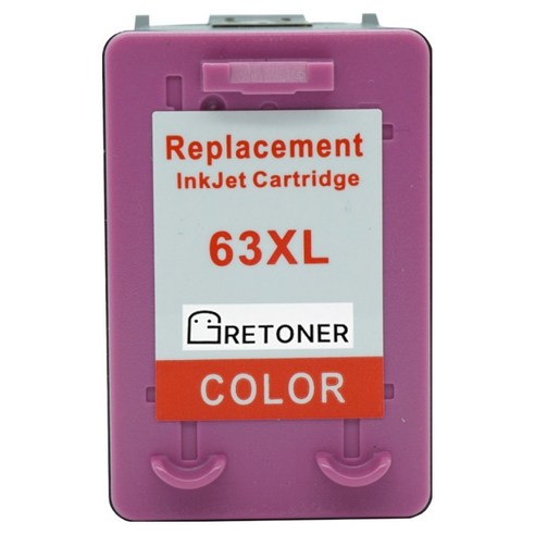 그래토너 HP 63XL 호환 잉크 카트리지 대용량 F6U64AA, 컬러, 1개