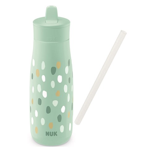 누크 미니미 Flip 2in1 빨대 + 드링킹컵 450ml 세트, 민트, 1세트