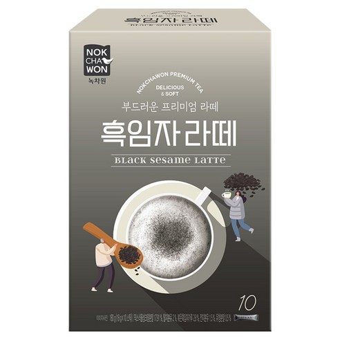 녹차원 흑임자 라떼, 18g, 10개입, 1개