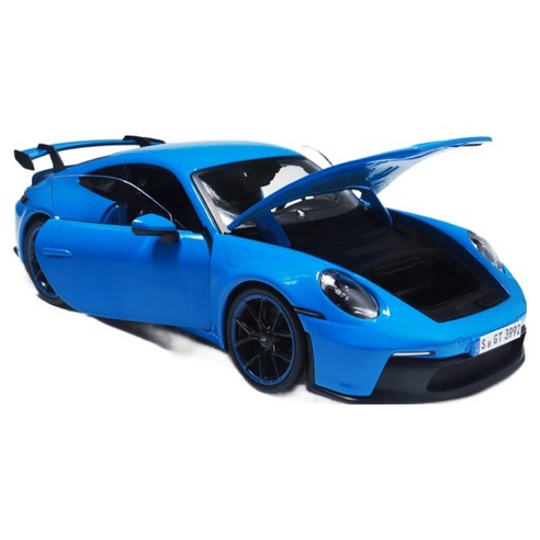 마이스토 1:18 2022 포르쉐 911 프리미엄 에디션 다이캐스트 GT3, 블루, 1개