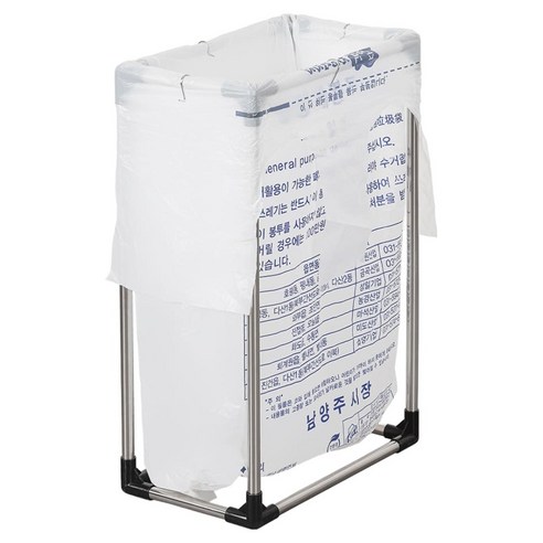 패블러스 슬림 어반 스텐레스 종량제봉투 쓰레기통 50L