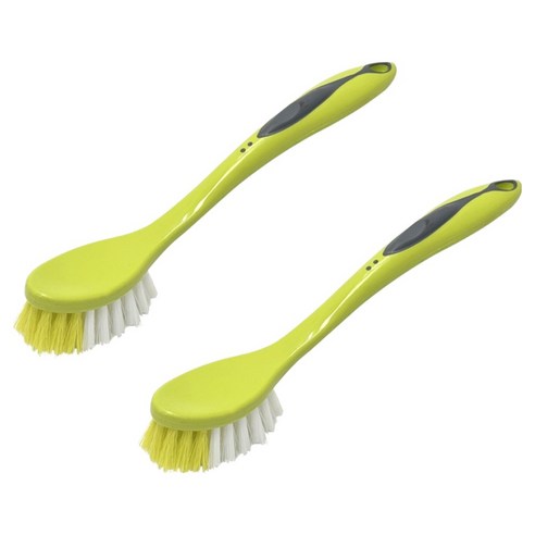 솔앤소울 손잡이가 편한 다용도 청소솔, 라임, 2개