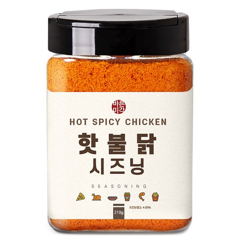바른미각 핫불닭 시즈닝, 1개, 210g