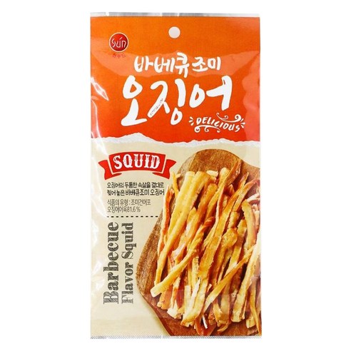 썬푸드 바베큐 조미오징어, 1개