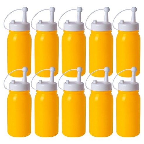 업소 식당 겨자병 옐로우 대형, 10개, 300ml