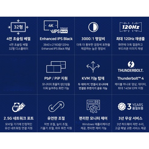 4K 고화질과 120Hz 고주사율을 모두 만족하는 델 울트라샤프 모니터로 게임과 작업을 동시에!