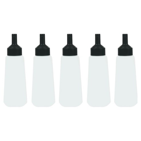 리빙패밀리 원터치 소스통 블랙, 5개, 600ml