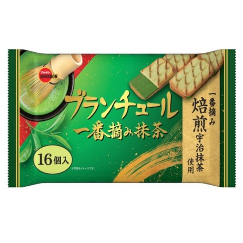부르본 랑그드샤 블란츌 말차 쿠키, 124g, 1개
