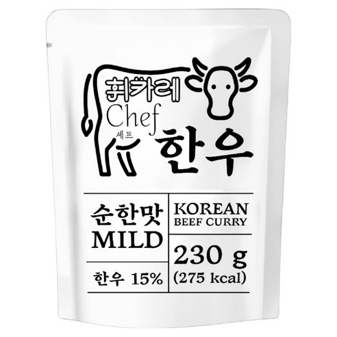 휘카레 한우다짐육 순한맛, 230g, 1개