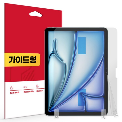 스코코 아이패드에어 11 M3 지문방지 저반사 액정보호필름 세트, 1세트