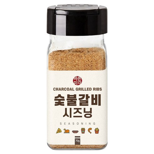 바른미각 숯불갈비 시즈닝, 1개, 70g